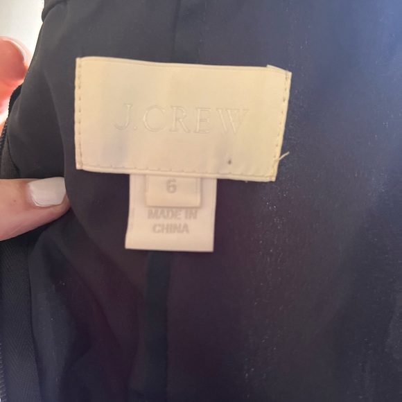 J. Crew Navy Megan dress in silk chiffon size 6 GUC - Picture 5 of 5